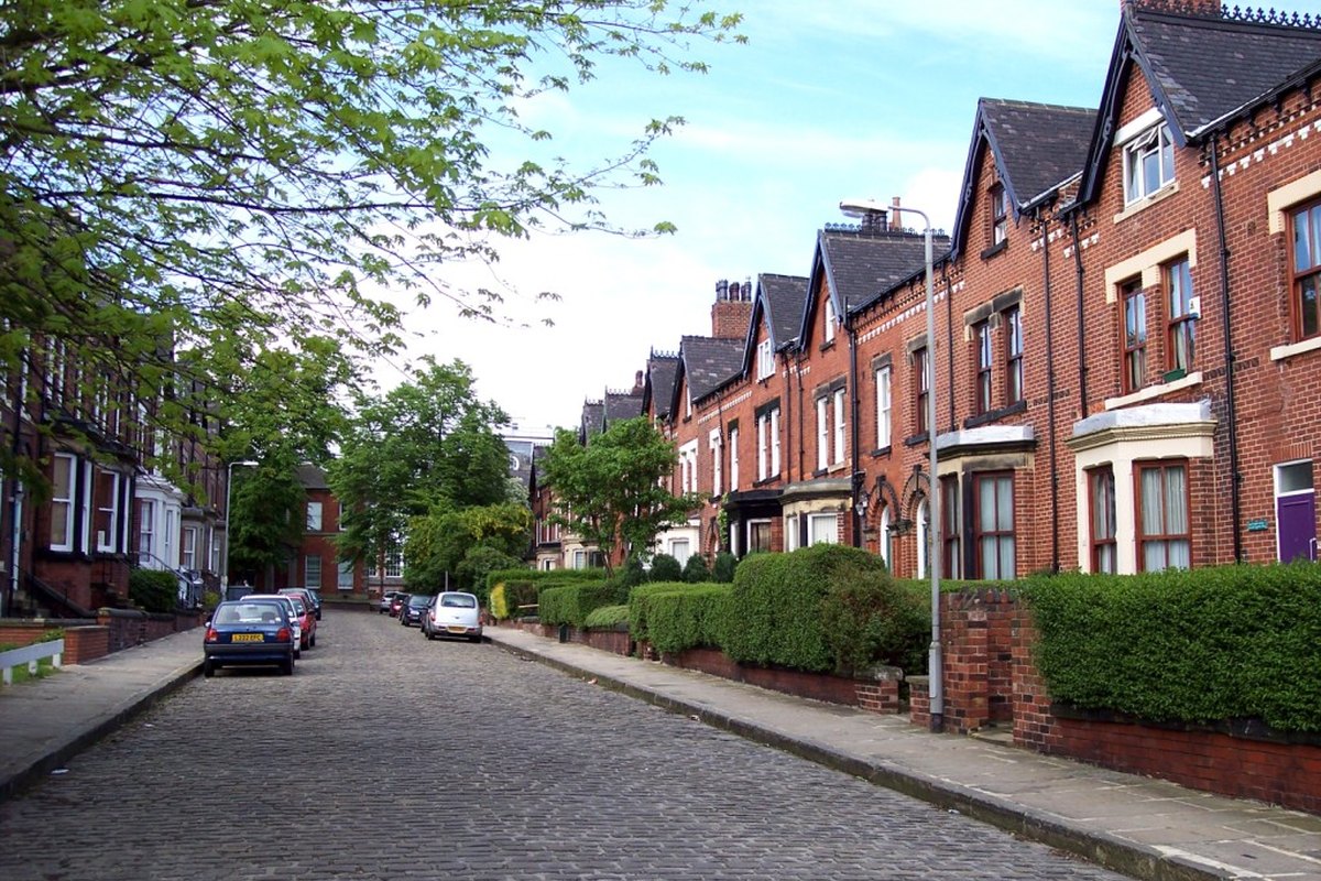 Beautiful UK residential roof with traditional architecture